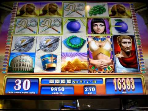 Rome & Egypt slot machine MEGA BIG WIN- 50free games+7 retriggers w/max bet.MOV