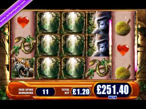 £370.20 MEGA BIG WIN (291 X STAKE) AMAZON QUEEN ™ BIG WIN SLOTS AT JACKPOT PARTY