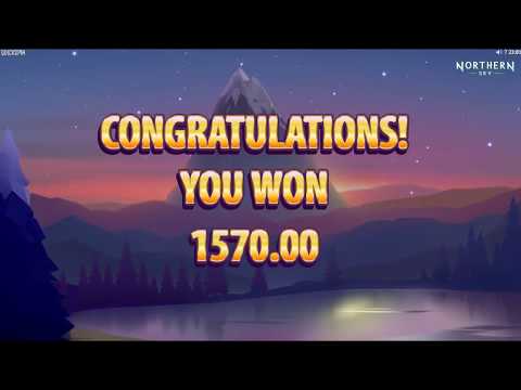 Mega Win Freespins on Northern Sky Slot!