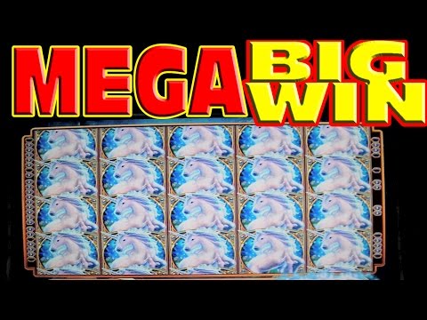 Mystical Unicorn FULL SCREEN MEGA BIG WIN Las Vegas Slot Machine Winner