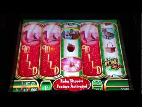 Mega Win on Wizard of Oz Slot Ruby Slipper Wilds Bonus