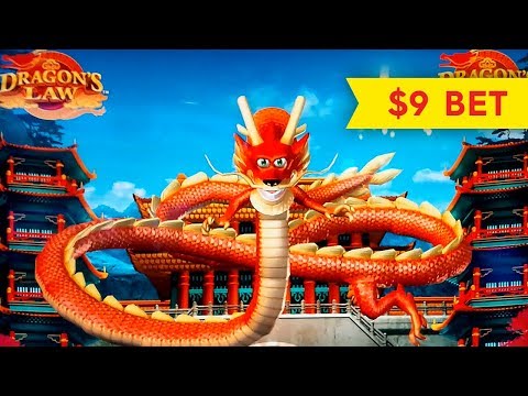 Dragon’s Law Slot – BIG WIN BONUS – $9 MAX BET!