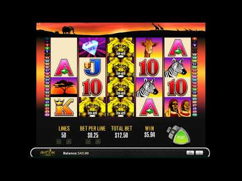 50 Lions Slot Machine BIG WIN Bonus