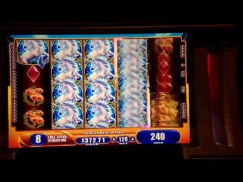 Mystical Unicorn Slot Machine MEGA BIG WIN Line Hit & Bonus Excalibur Casino Las Vegas