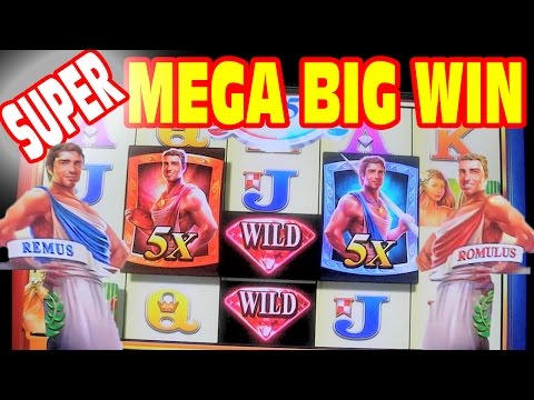 Romulus and Remus SUPER MEGA BIG WIN Slot Machine AWESOME BONUS