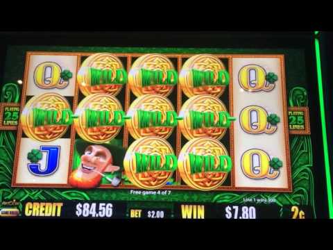 Wild Leprechauns slot machine pokie free spins bonus BIG WIN!