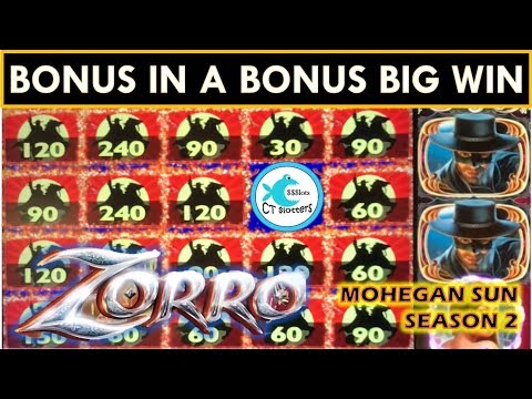 LOVE THE BONUS IN A BONUS BIG WINS! ZORRO MIGHTY CASH SLOT MACHINE