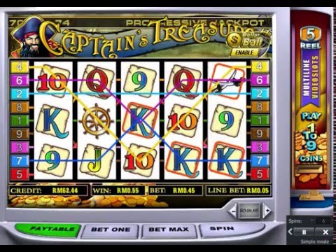 Mega Win with CAPTAIN’S TRESURE online slot 2016 | 12Win Online Casino | Free Credit