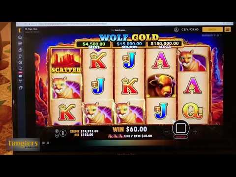 Big WIN On Tangiers Casino Wolf Gold BoomWin JACKPOT