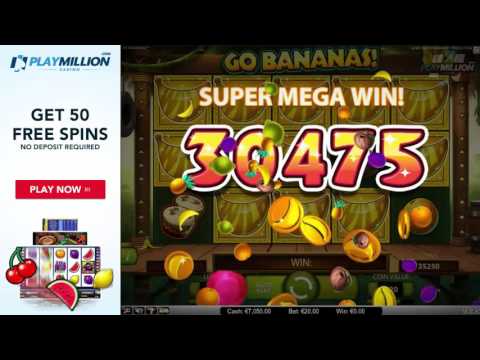 SUPER MEGA WIN Playing Go Bananas! Slot!