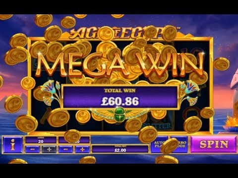 Mega Win on the Age of Egypt Online Slot from Playtech