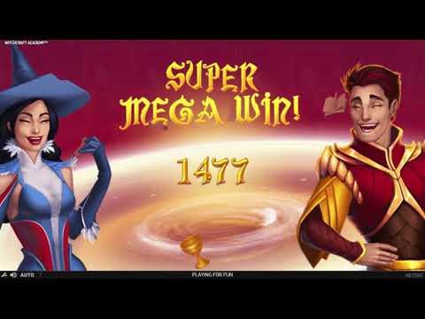 Super Mega Win on Witchcraft Academy casino slot from NetEnt