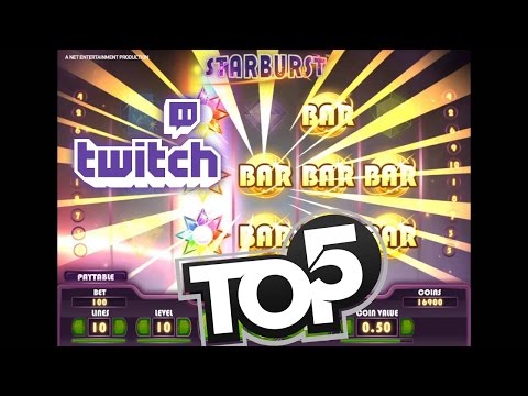 Top 5 BIGGEST WINS ON STARBURST SLOT w/reactions! [TWITCH]