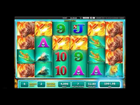 Slot – Raging Rhino – $2.80 Bonus – HUGE MEGA INSANE WIN – Record Win (Largest On Youtube) – 4000x