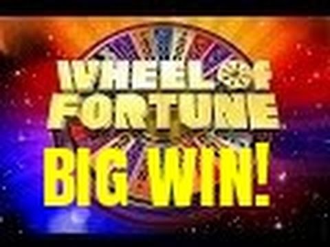 BIG WIN! WHEEL OF FORTUNE SLOT MACHINE- BONUSES!