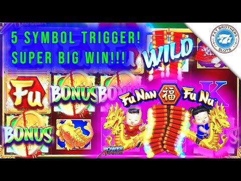 EPIC Comeback 5 Symbol Trigger Fu Nan Fu Nu Slot Machine! SUPER BIG WIN! $5.28 Bonuses!