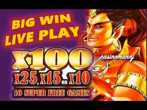 LAMP OF DESTINY SLOT **BIG WIN** – LIVE PLAY!! – Slot Machine Bonus