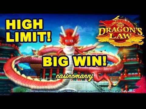 HIGH LIMIT!!! Dragon’s Law Slot – BIG BET | BIG WIN!! – Slot Machine Bonus