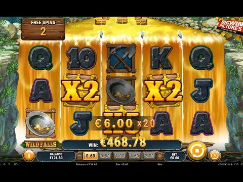 Wild Falls Slot – Gold Rush Spins MEGA WIN!