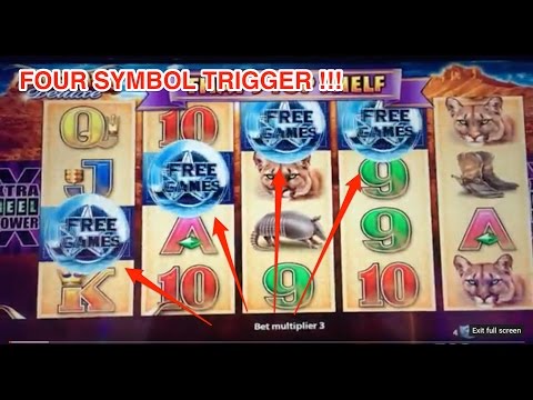 Longhorn Deluxe Slot! MULTIPLE retriggers! Big win!