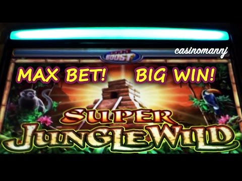 MAX BET! – SUPER JUNGLE WILD SLOT – *BIG WIN* – Slot Machine Bonus