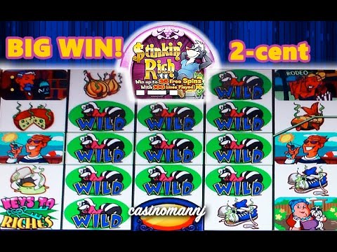 2-cent STINKIN’ RICH SLOT – BIG WIN!!! – Slot Machine Bonus