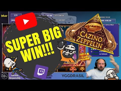 And No Wildline! Super Big Win From Cazino Zeppelin Slot!!