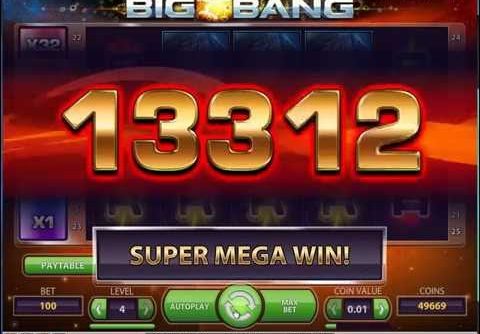 Big Bang Slot- NetEnt – Mega Big Win