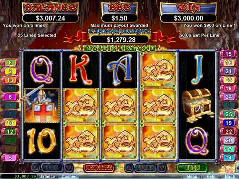 Mystic Dragon Slot (RTG) – Freespin Feature – Ultra Big Win 2000x Bet