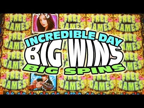 INCREDIBLE DAY OF BIG WINS AND BIG SPINS – Slot Machine Bonus Big Win Videos