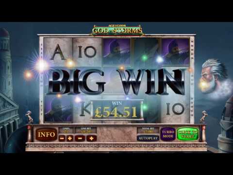 Playtech Age of the Gods God of Storms Slot Review: Big Wins, Jackpots, Bonus Rounds