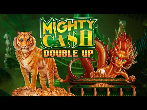 SUPER BIG WIN on MIGHTY CASH DOUBLE UP SLOT MACHINE POKIE BONUSES + FEATURES!