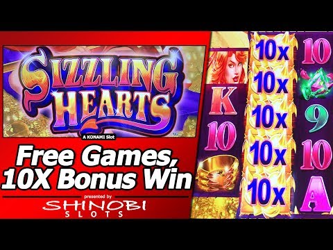 Sizzling Hearts Slot – Super Big Win with 10x Wilds, 3 Free Spins Bonuses