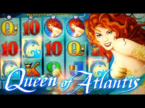 Queen of Atlantis BIG WIN BONUS + LIVE TOP HIT!!!  – 5c Aristocrat Video Slots