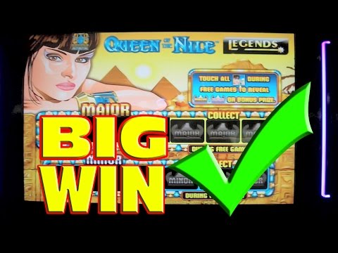 Queen of the Nile * MEGA BIG WIN * Slot Machine Progressive Bonus