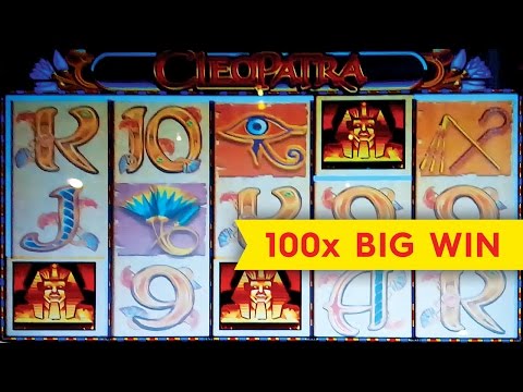 Cleopatra Slot $9 High Limit Bet 100X *BIG WIN* Bonus! MY BEST CLEOPATRA WIN!