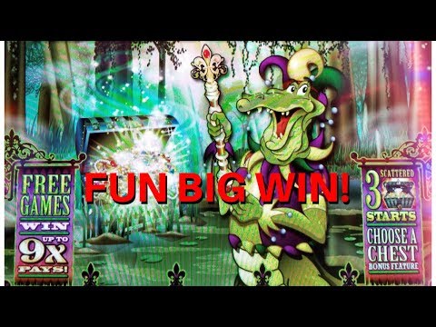 SUPER BIG WIN on GOLD ON THE BAYOU SLOT MACHINE by BALLY – PALA CASINO