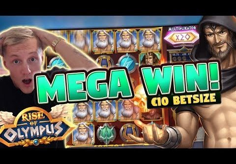 MEGA WIN! Rise of Olympus BIG WIN – 10 euro bet – Huge win from Casino LIVE stream