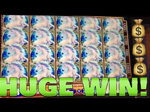 FULL SCREEN MEGA WIN!!! MYSTICAL UNICORN SLOT MACHINE!!!