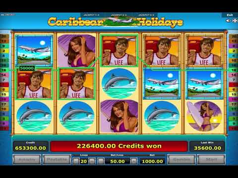 Crazy Millionaire Plays On A Slot Machine Carribbean Holiday – Mega Win 1000000