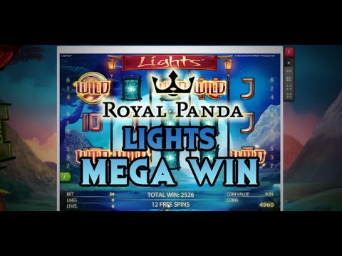 LIGHTS SLOT MEGA WIN. NetEnt. (Royal Panda Casino)