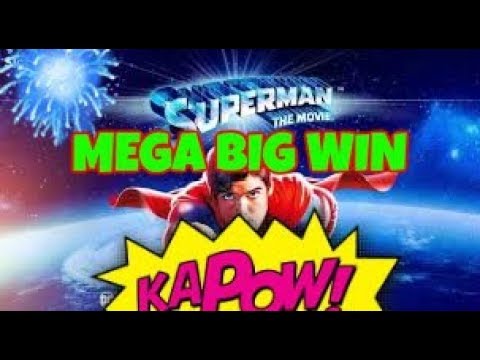 SUPERMAN THE MOVIE **MEGA WIN** (PLAYTECH) PROGRESSIVE SLOT