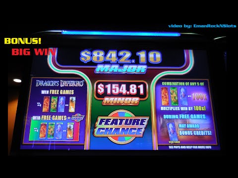 Dragon’s Inferno (Dragon’s Fire) Slot Machine BIG WIN Bonus