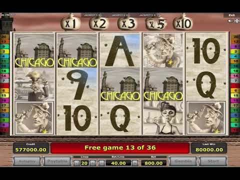 Chicago Slot Machine – Mega Win On Free Spin Bonus