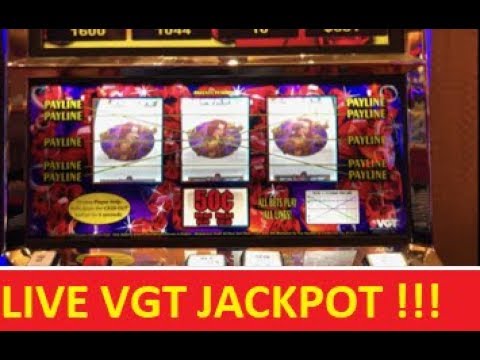 VGT RUBY RED 2 JACKPOT CAUGHT LIVE! !!! HUGE WIN !!! SLOT & POKIES!!!