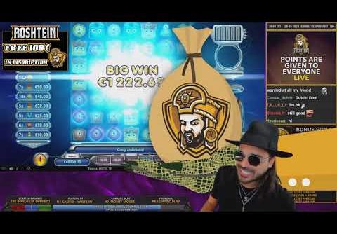 ROSHTEIN Huge win 35 000 € on Sword of  Khans  slot    Epic Bonus Hunt on Stream