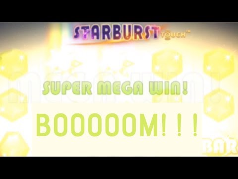 SUPER MEGA WIN on Starburst slot