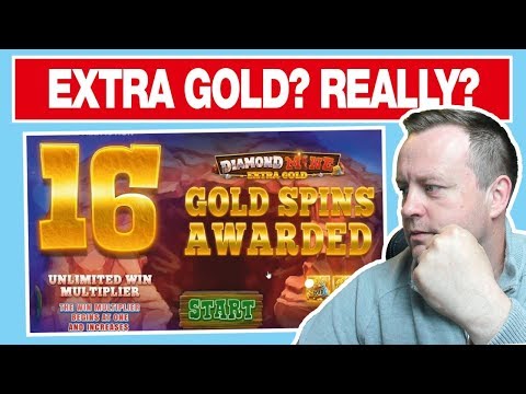 Online Slots – £1000 VS Extra Gold Bonus Buys Big Wins ???  Diamond Mine Extra Gold Slot