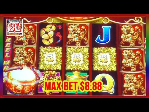 ** SUPER BIG WIN ON DANCING DRUMS AT MAX BET 8.88 ** SLOT LOVER **