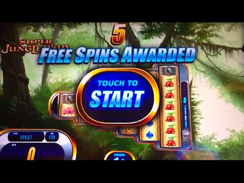 MEGA BIG WIN!!!! SUPER JUNGLE WILD Slot Machine Bonus